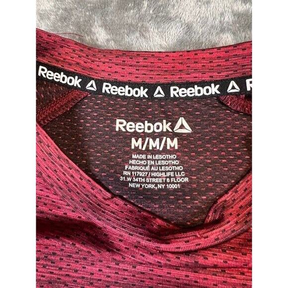 Reebok Athletic Training Shirt Mens M Red Short Sleeve T-Shirt Tee - Picture 2 of 7